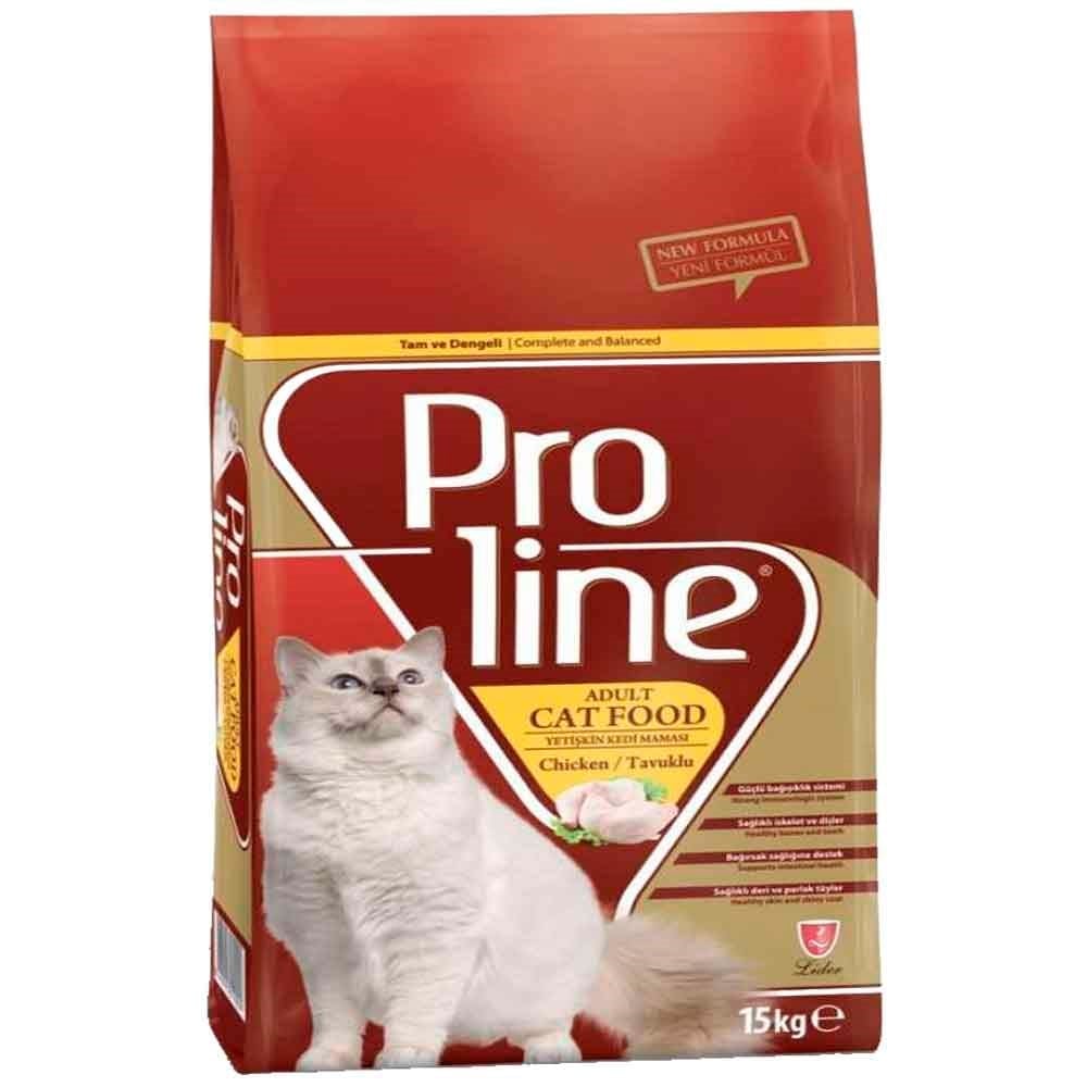 Proline Tavuklu Kedi Maması 15 kg 8698995010009 Pro Line Yetişkin Kedi Mamaları Amazon Pet Center