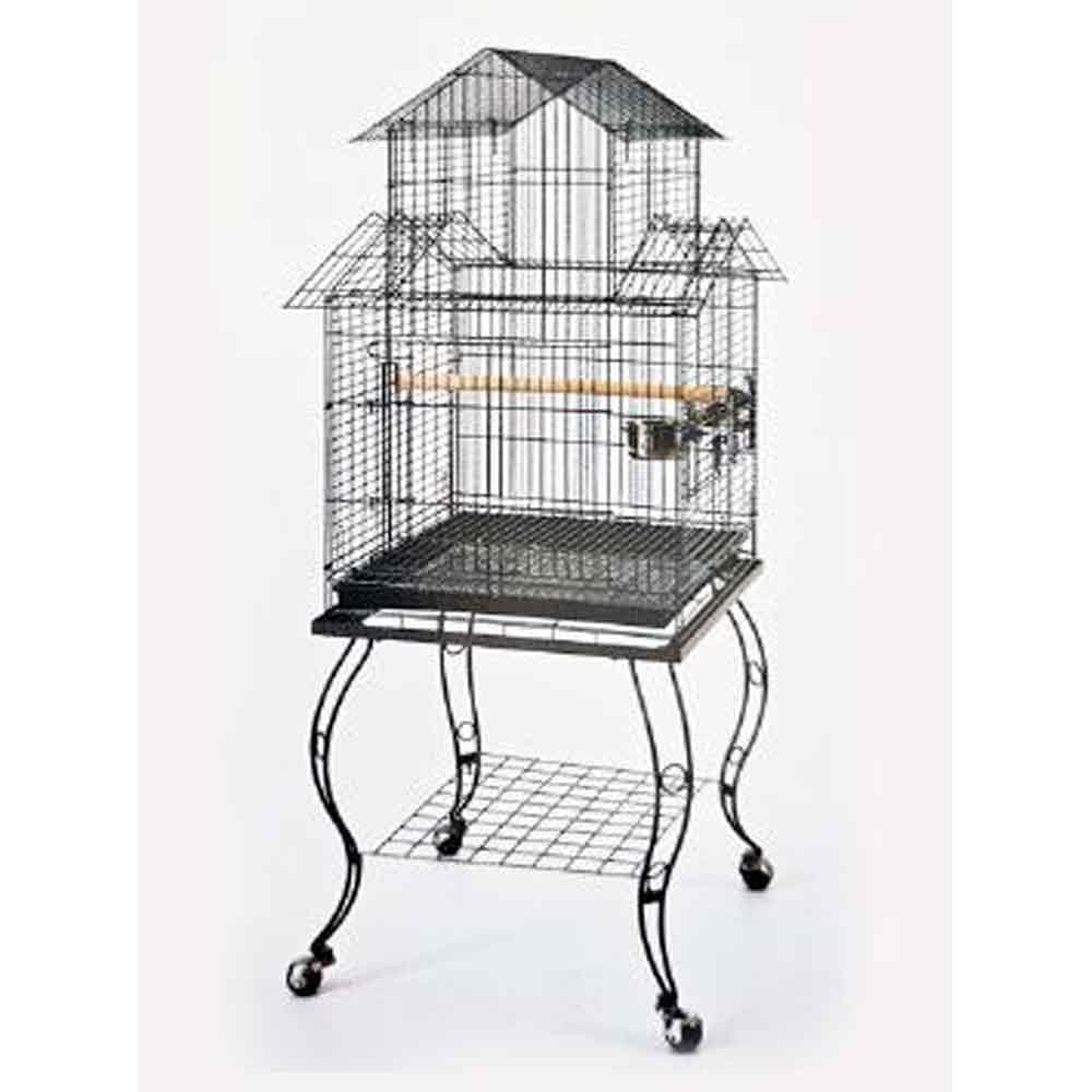 QH Sehpalı Papağan Kafesi Dövme Demir 51x51x139 Cm 933 ADS 19132006 Amazon Pet Center