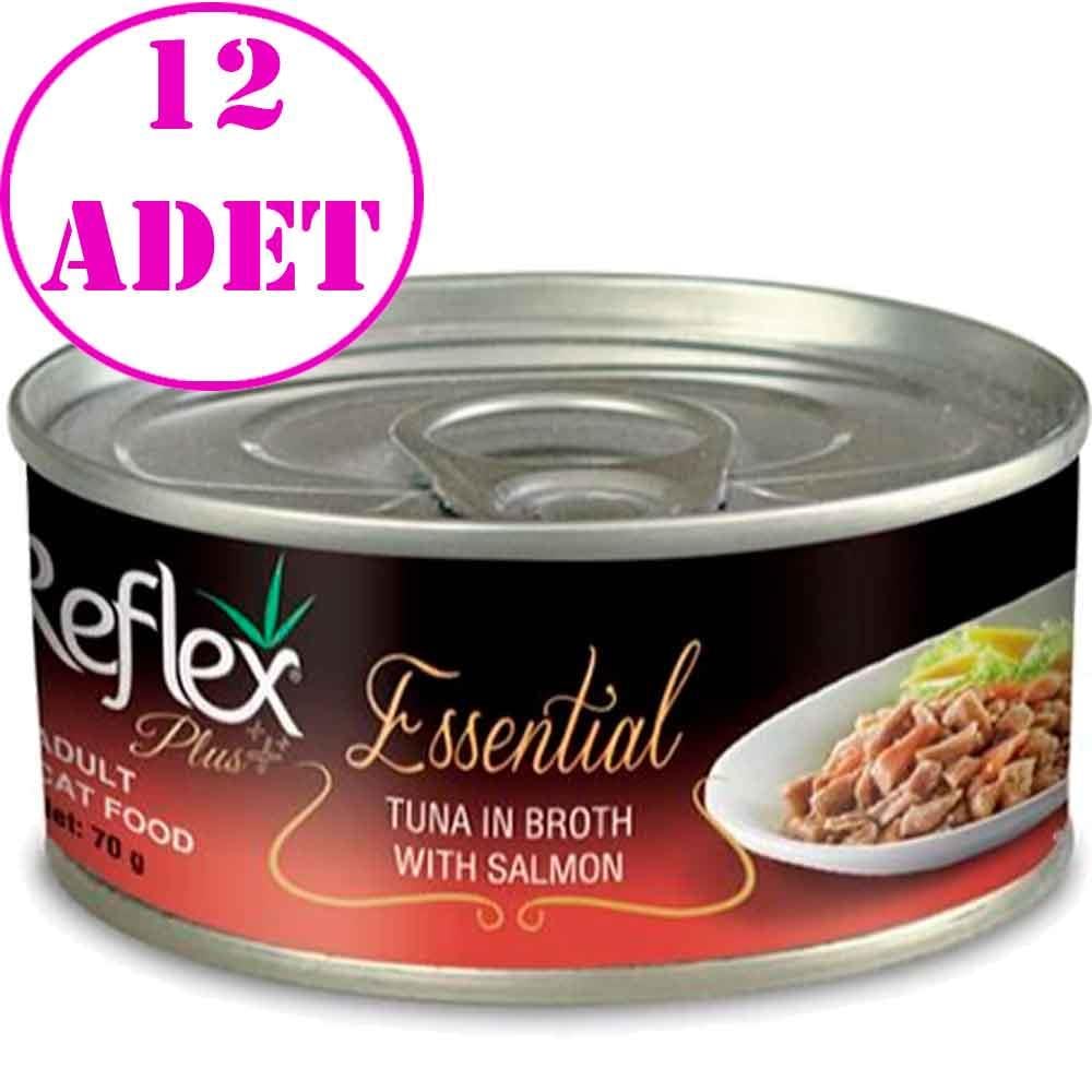 Reflex Plus Essential Ton Balıklı ve Somonlu Yetişkin Kedi Konservesi 70 Gr 12 AD 32118568 Amazon Pet Center