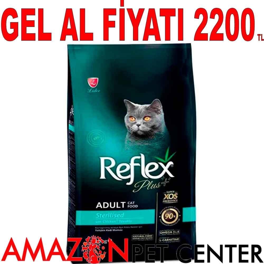 Reflex Plus Sterilised Tavuklu Kısırlaştırılmış Kedi Maması 15 Kg 18996005 Amazon Pet Center