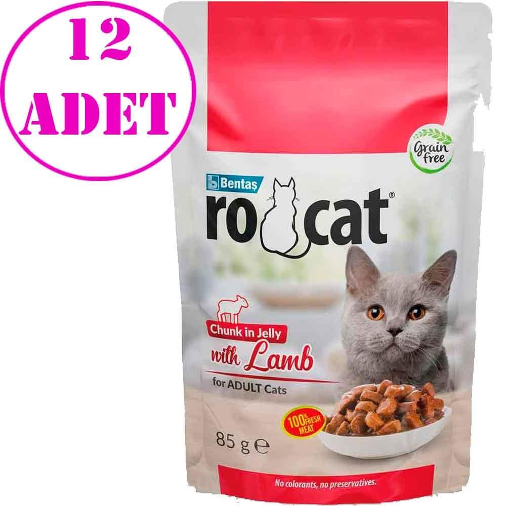 Ro Cat Kuzu Etli Kedi Yaş Maması 85 Gr 12 AD 18530001 Amazon Pet Center