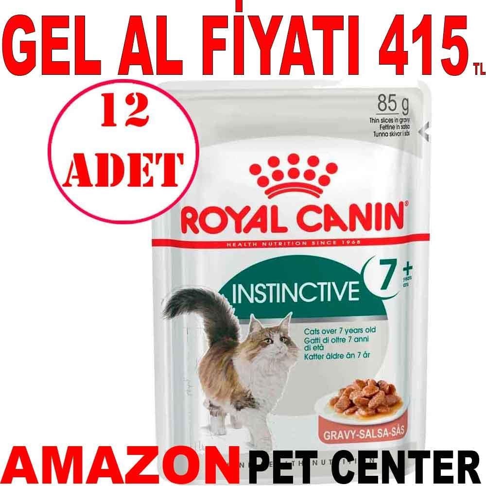 Royal Canin Instinctive +7 Gravy Yaşlı Kedi Konservesi 85 Gr 12 AD 22158000 Amazon Pet Center