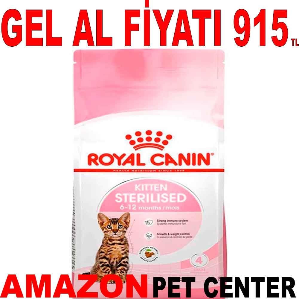 Royal Canin Kitten Sterilised Kısırlaştırılmış Yavru Kedi Maması 2 kg 18379006 Amazon Pet Center