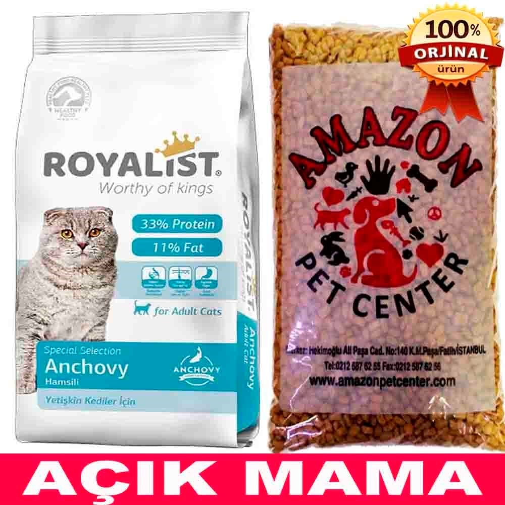 Royalist Hamsili Yetişkin Kedi Maması Açık 1 Kg 32132144 Amazon Pet Center