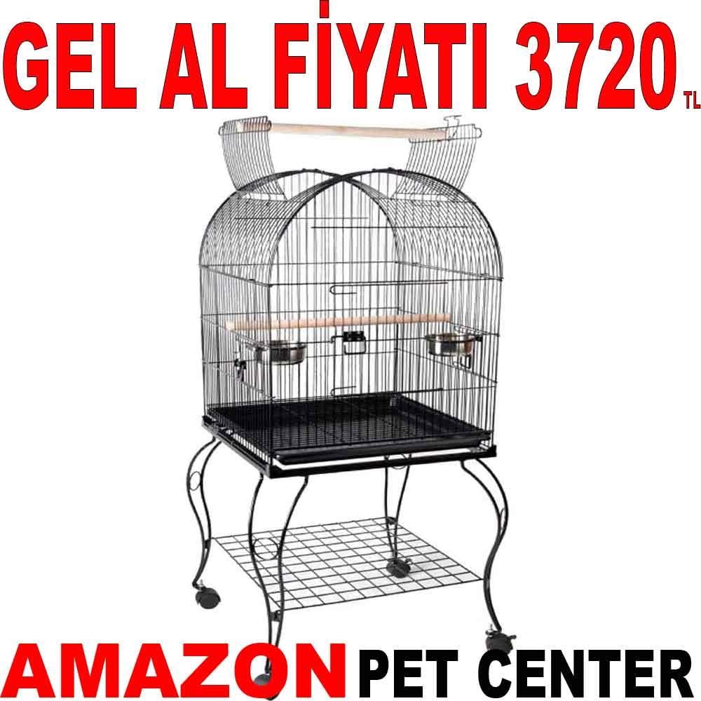 Sehpalı Papağan Kafesi Dövme Demir 63x44x137 Cm 908 ADS 20156008 Amazon Pet Center