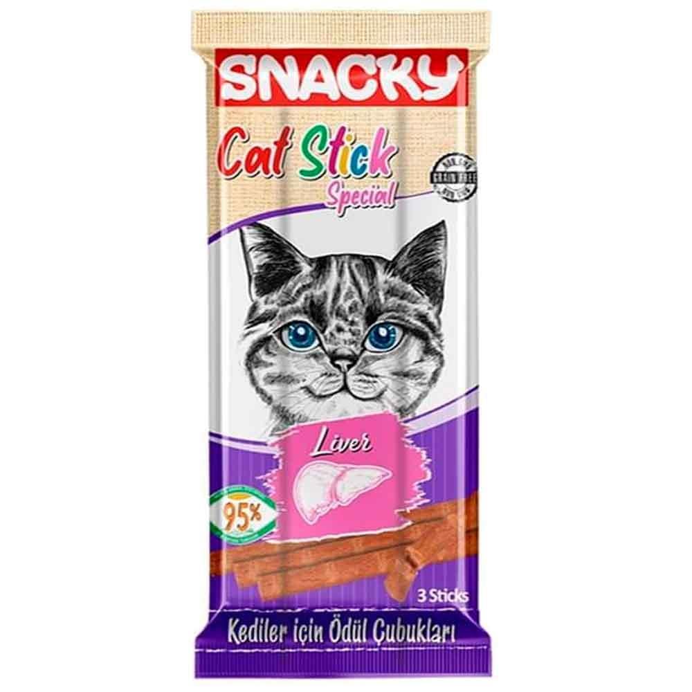 Snacky Ciğerli Stick Kedi Ödülü 3 x 5 gr 8682631201838 Amazon Pet Center
