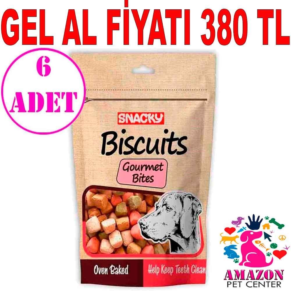 Snacky Gourmet Bites Köpek Ödül Bisküvisi 200 Gr 6 AD 19274003 Amazon Pet Center
