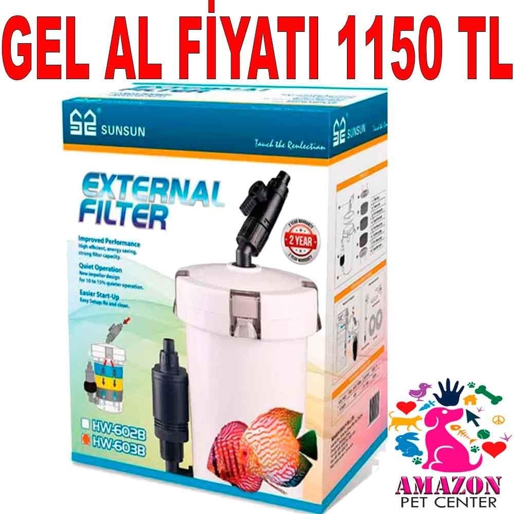 Sun Sun Hw-603B Akvaryum Dış Filtre 19204000 Amazon Pet Center