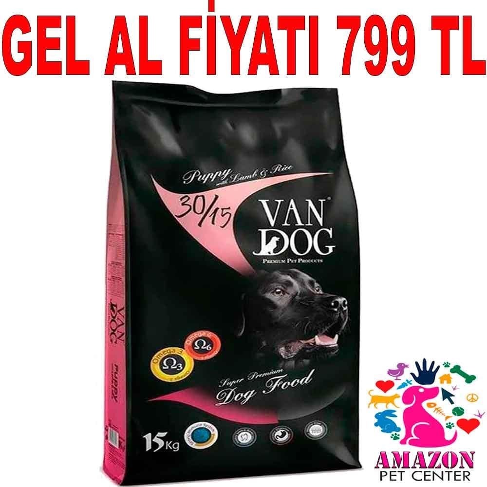 VanDog Kuzu Etli Yavru Köpek Maması 15 kg 20425005 Amazon Pet Center