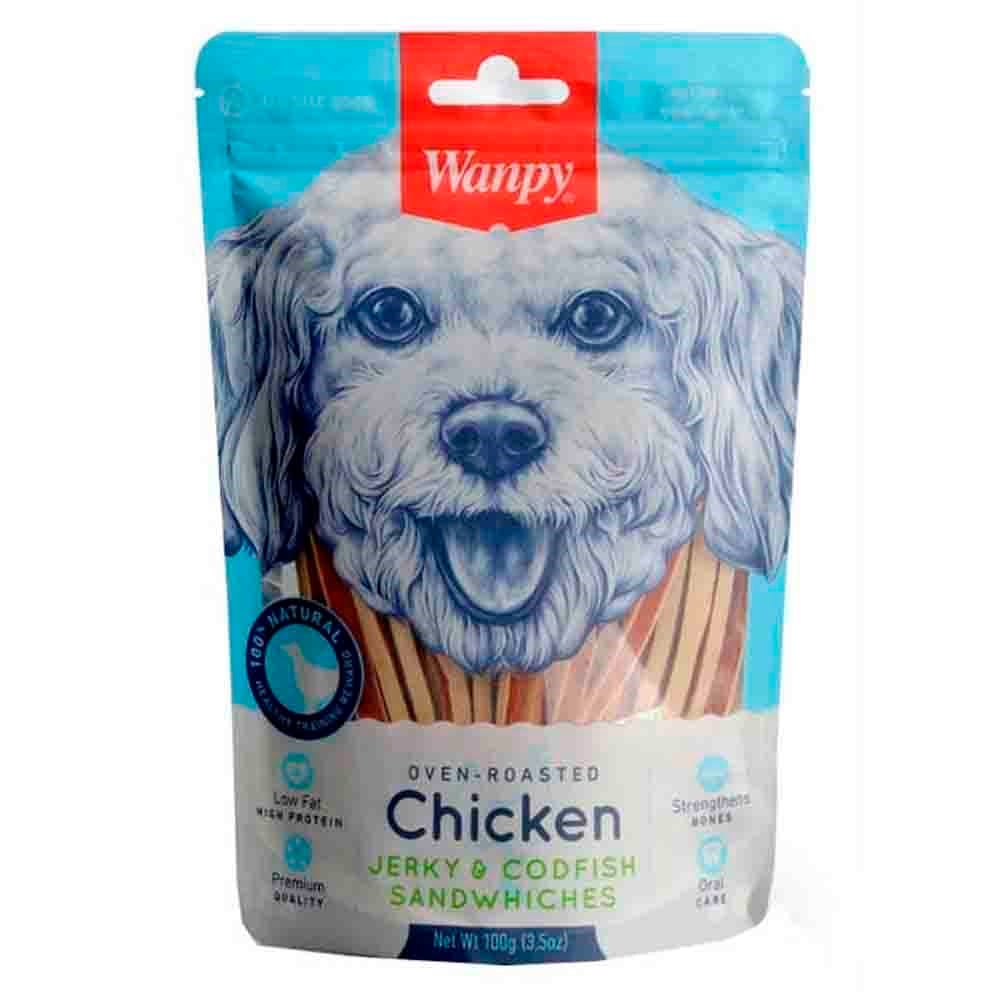 Wanpy Tavuklu ve Morina Balıklı Köpek Ödülü 100 Gr 6927749810636 Amazon Pet Center