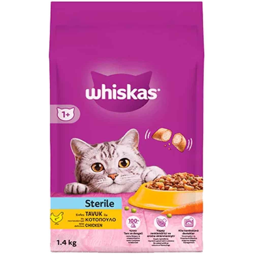 Whiskas Tavuklu Havuçlu Kısırlaştırılmış Kedi Maması 1,4 Kg 5900951304262 Amazon Pet Center