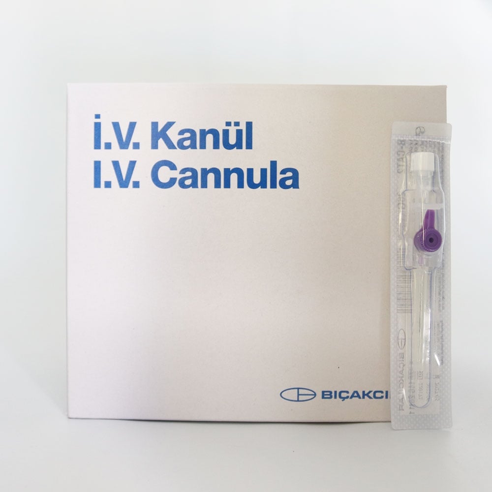Bıçakcılar Branül (İntraket) Mor (26G) 100'lü Paket