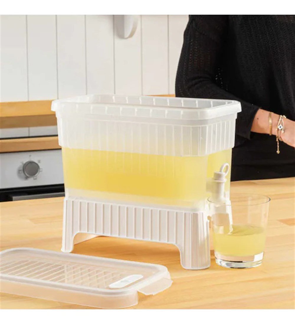 Musluklu Ve Ayaklı Buzdolabı Sebili Seyyar Su Sebili, Limonata Sebili 4 Litre