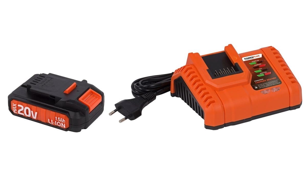 Bahçe Alet Akü/ŞarjerPowerplus Pil Lityum 1.5Ah + Sarjer 20V