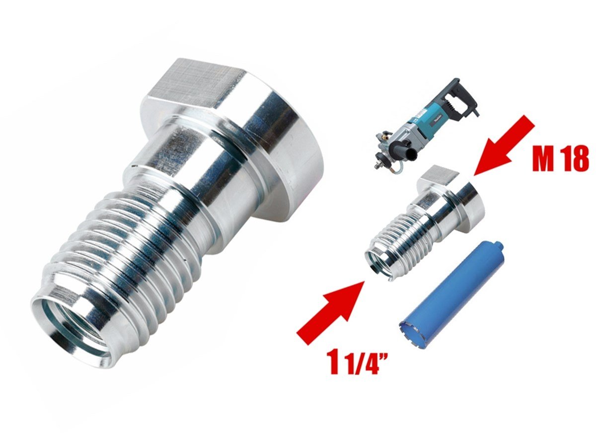 Beton/Seramik DelmeMakita Adaptör M18(D)-1 1/4