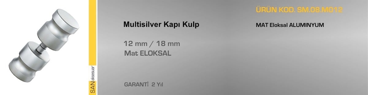 Dolap AksamlarıSander Islak Zemin Compact Laminant Kulbu Multi Silver