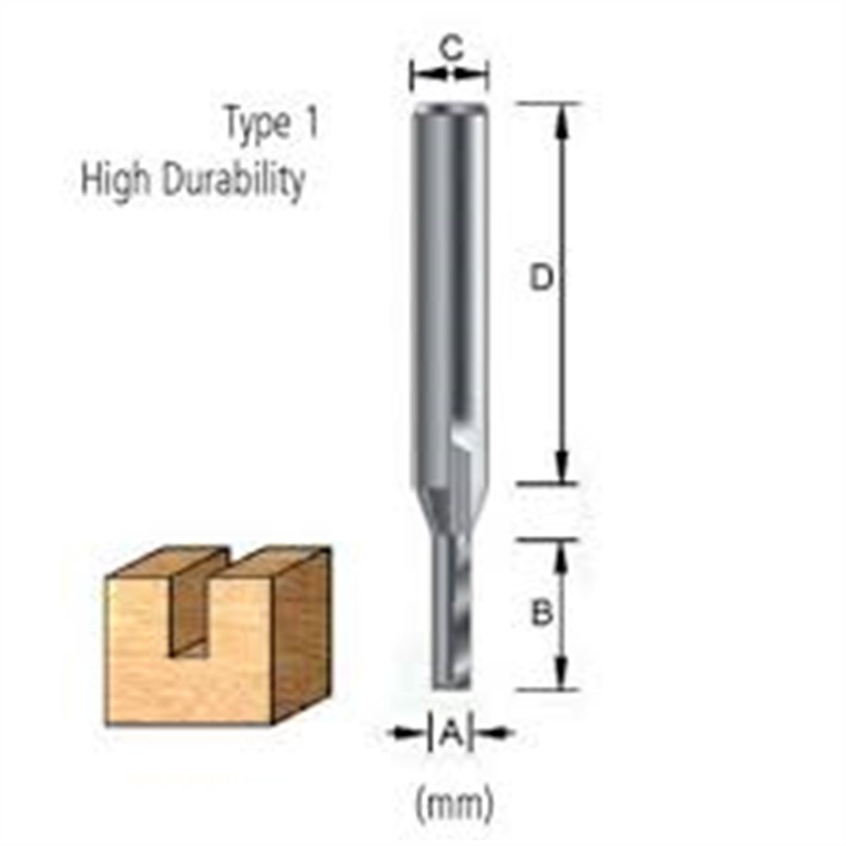 Freze UcuMakita Uç Freze Straight Bit 107615