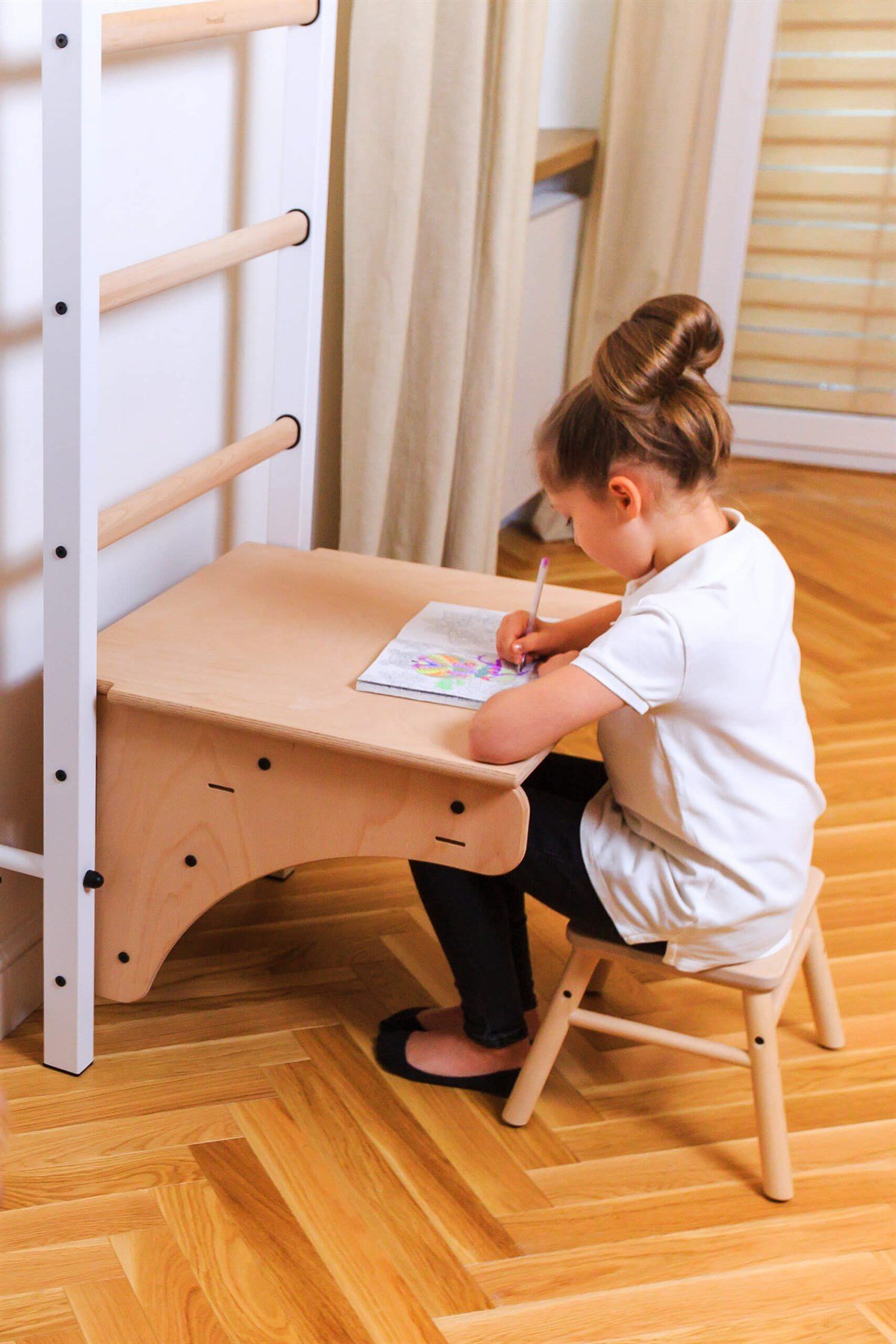 İstasyon ve SehpaMasa - BenchK110 Modele Uygun Ahşap