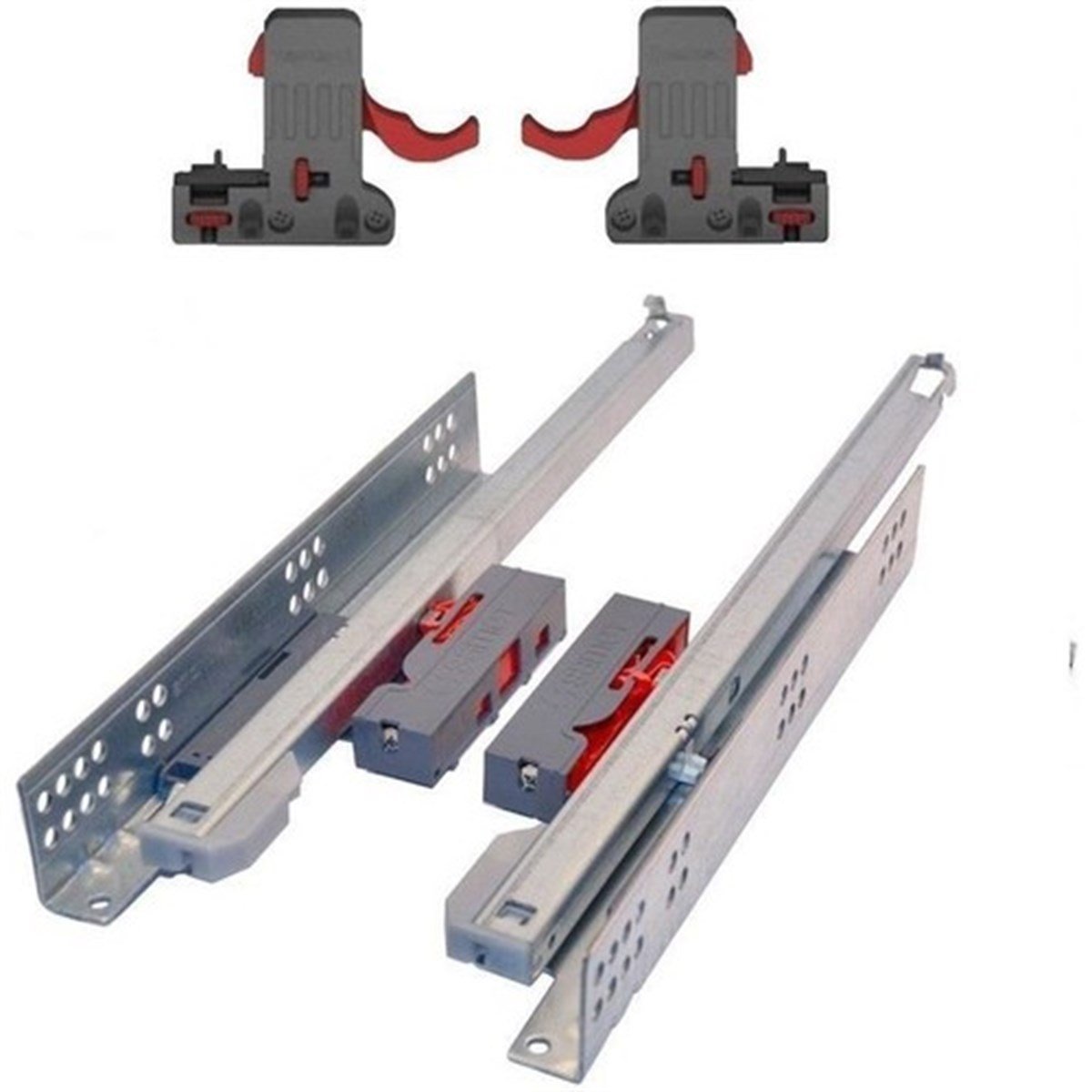 Kapı/Dolap AksamlarıSamet Push Open Tam Açılım Frenli Çekmece Rayı