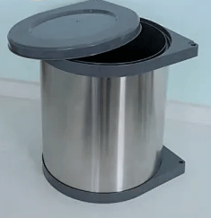 Kiler SistemiTezgah Altı Çöp Kovası 14 Litre Krom