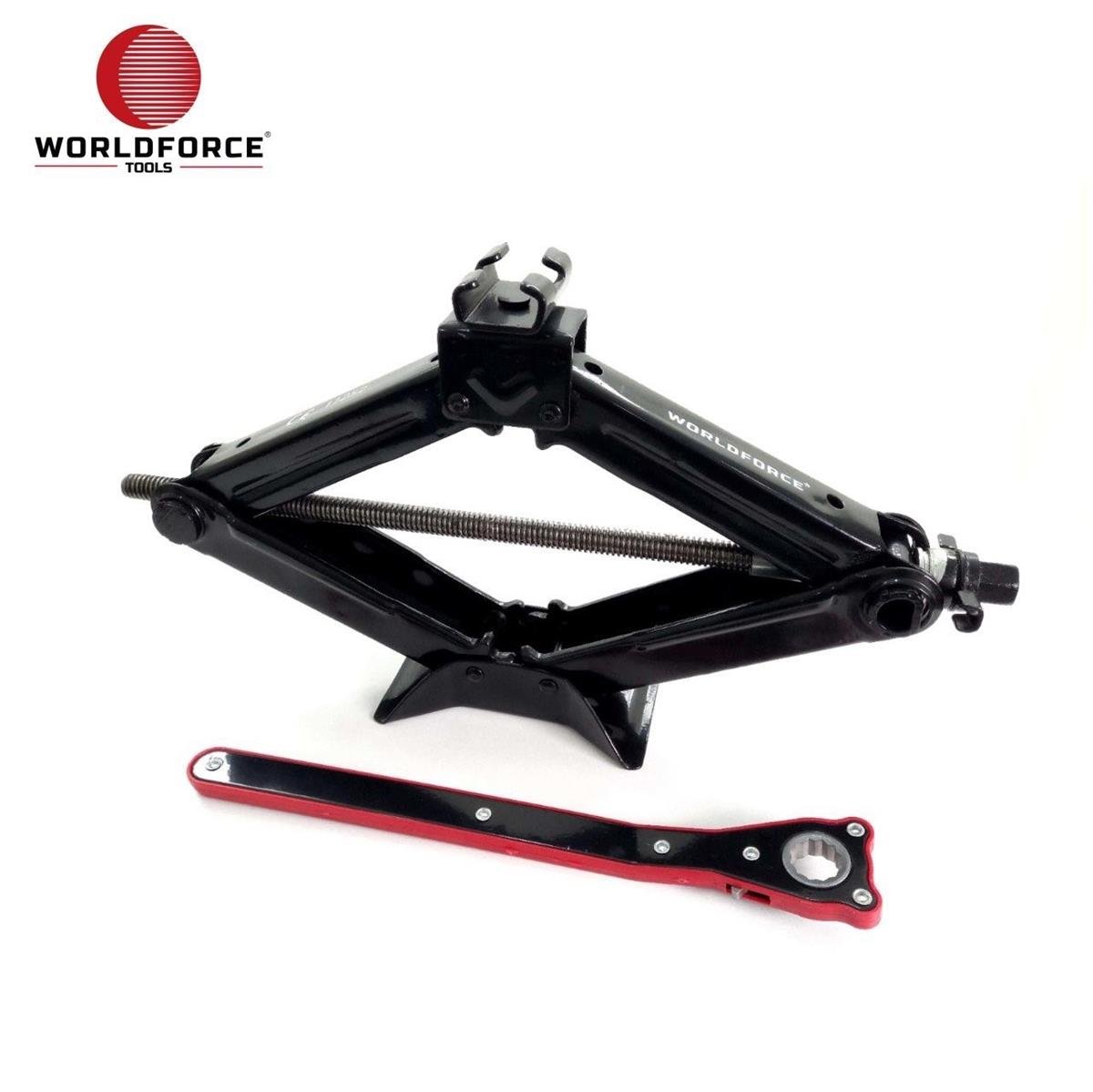 KrikolarWorld Force Mekanik Makaslı Kriko 1.5 Ton Cırcır Kollu