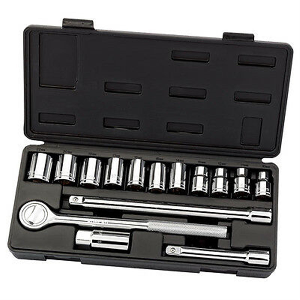 Lokma Anahtar 6 KöşeDraper Lokma Seti 6 Köşe 15 Parça 1/2''