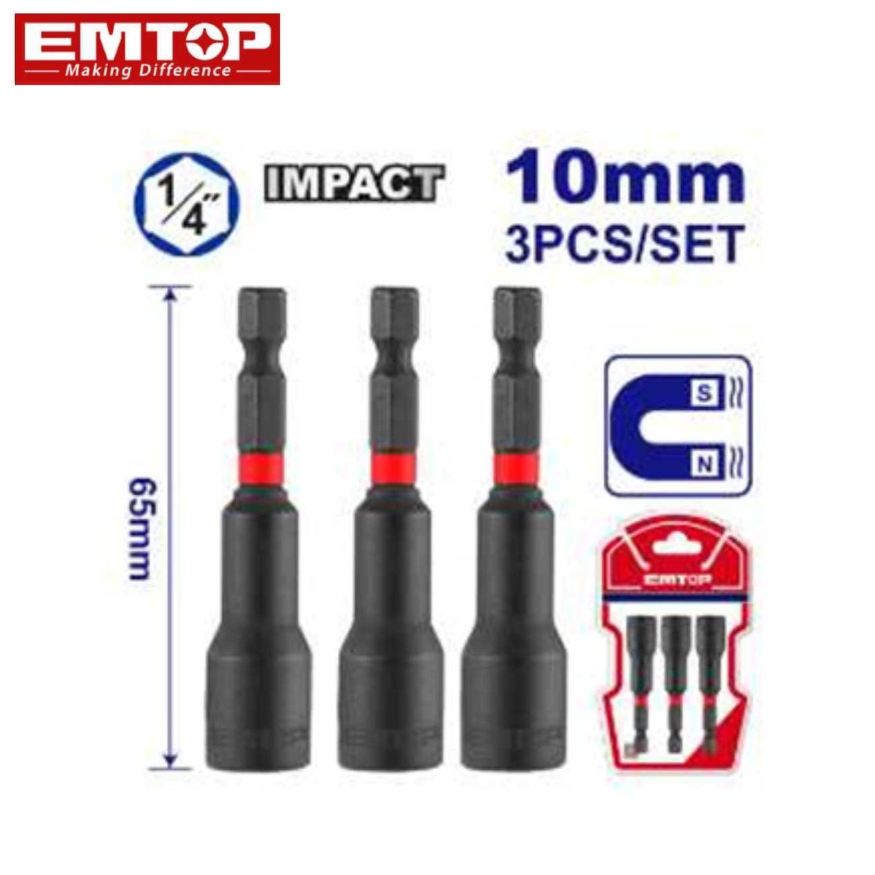 Lokma UçEmtop Tornavida Ucu Altıgen (3Ad/Pk)