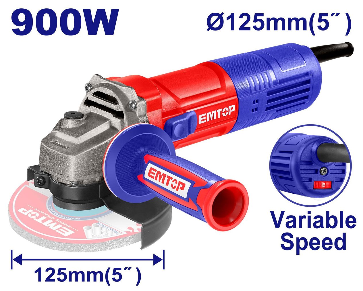 SpiralEmtop Spiral 125MM 12000Rpm 900W