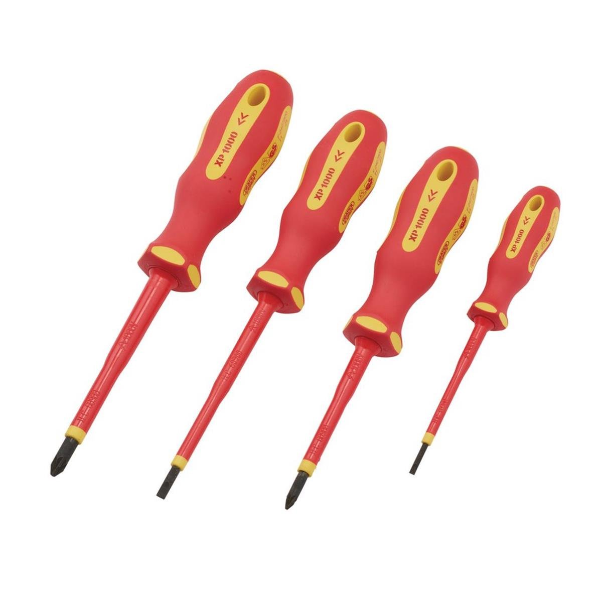 Tornavida SetiDraper Tornavida Set Yıldız/Düz Elek 1000V 4 Parça