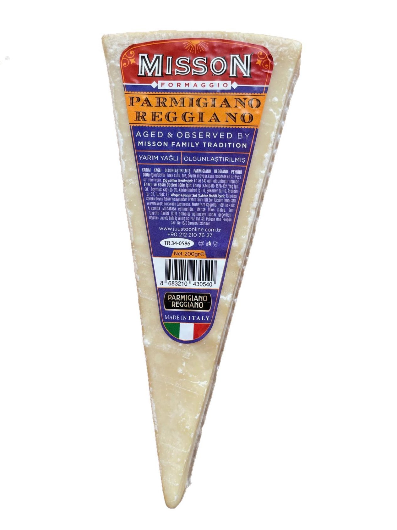 Misson Parmigiano Reggiano Parmesan 200 g ℮