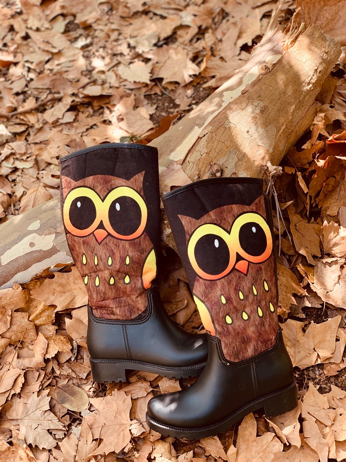 BAYKUŞ BASKILI YAĞMUR ÇİZMESİ DESENLİ YAĞMUR ÇİZMESİ RAIN BOOT WOMAN SHOES ER-002