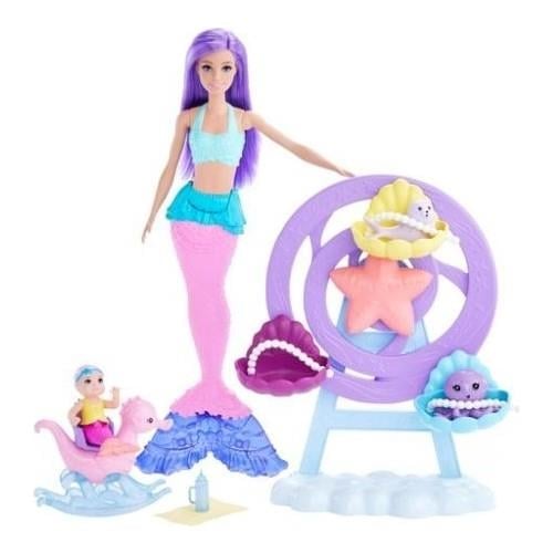 Barbie Dreamtopia Deniz Kızı Bebek ve Çocuk Oyun Alanı HLC30