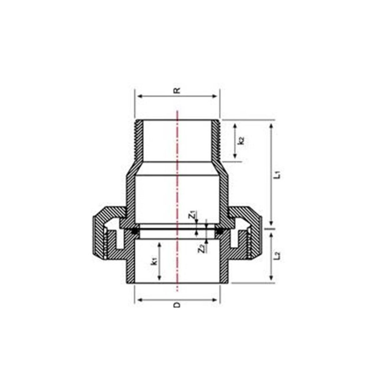 UH-PVC POMPA RAKORU DIŞ DİŞLİ SDR11/PN16 (SU İÇİN)