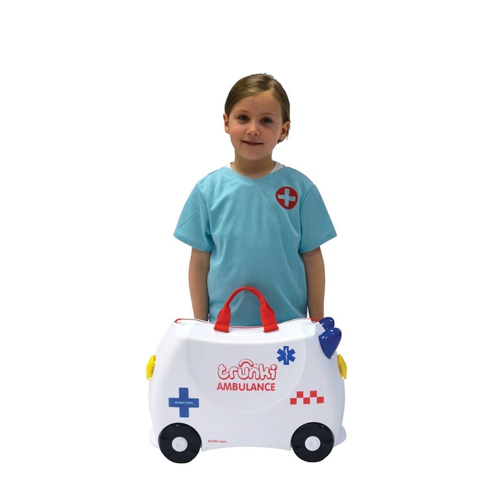 TRUNKİ ÇOCUK BAVULU - AMBULANS -ABBİE (ANTİBAKTERİYEL)