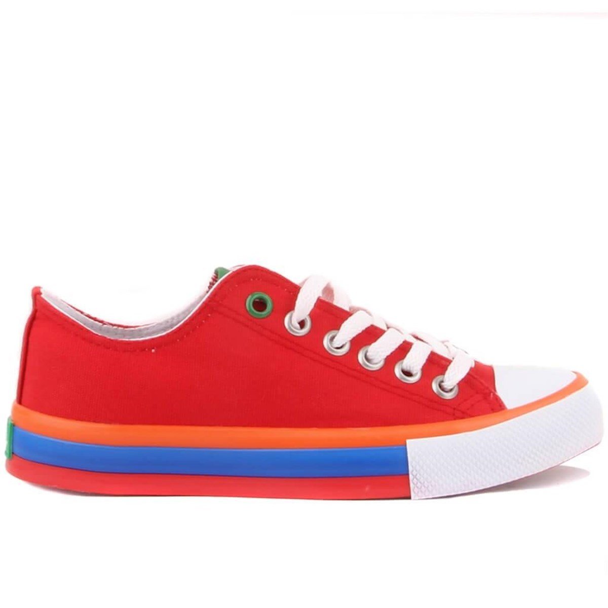 Benetton BN-30176 Kırmızı Converse Kadın Ayakkabı