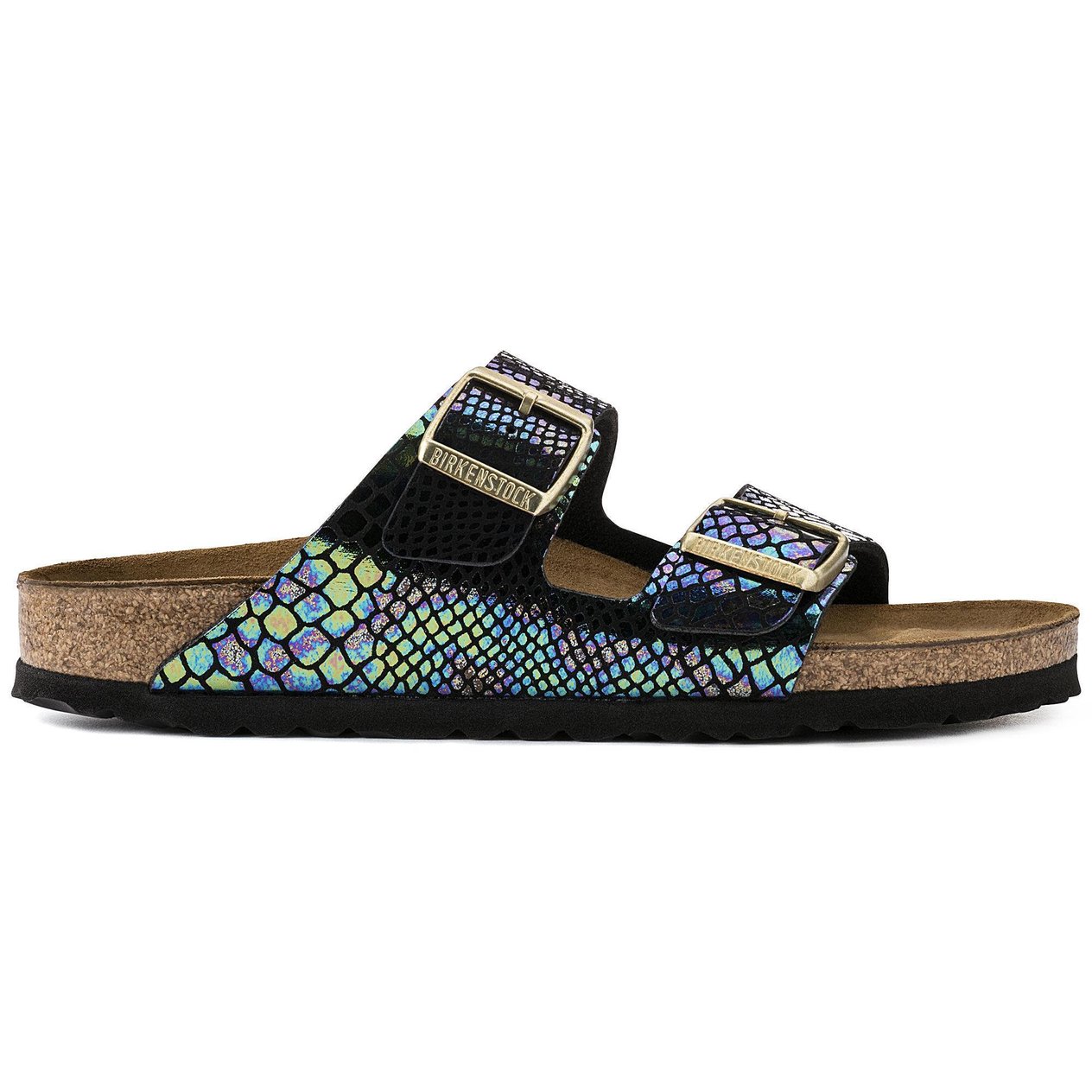 Birkenstock  Arizona Shiny Snake Black Multicolor 1003463 Kadın Terlik