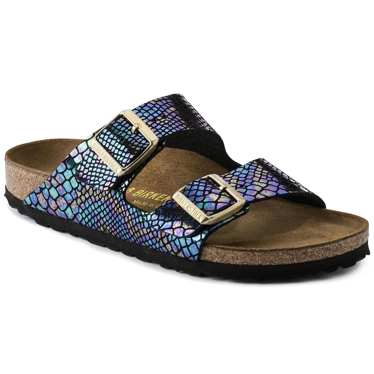Birkenstock  Arizona Shiny Snake Black Multicolor 1003463 Kadın Terlik