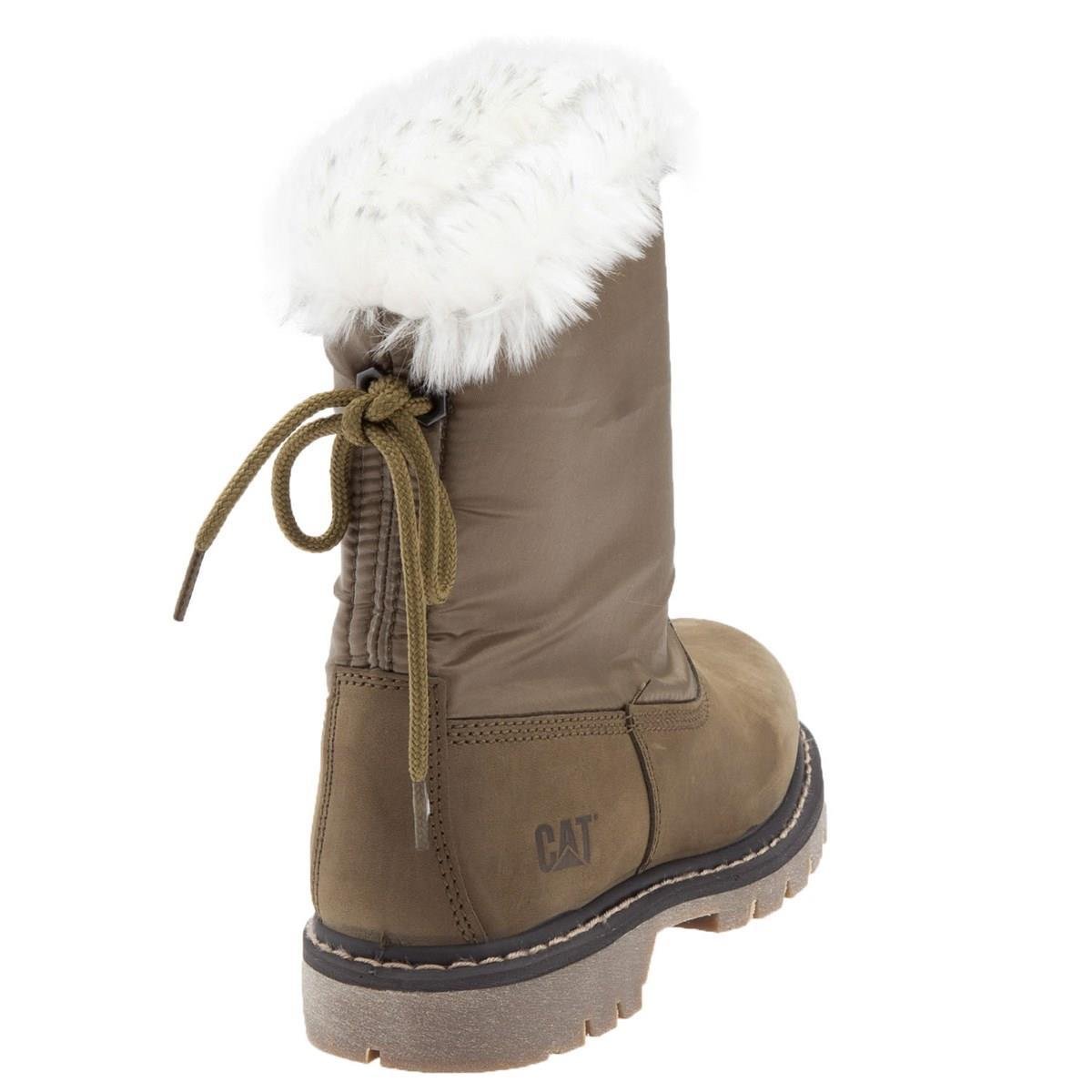 Caterpillar Bruiser Scrunch E Olive Nubuk Kadın Bot