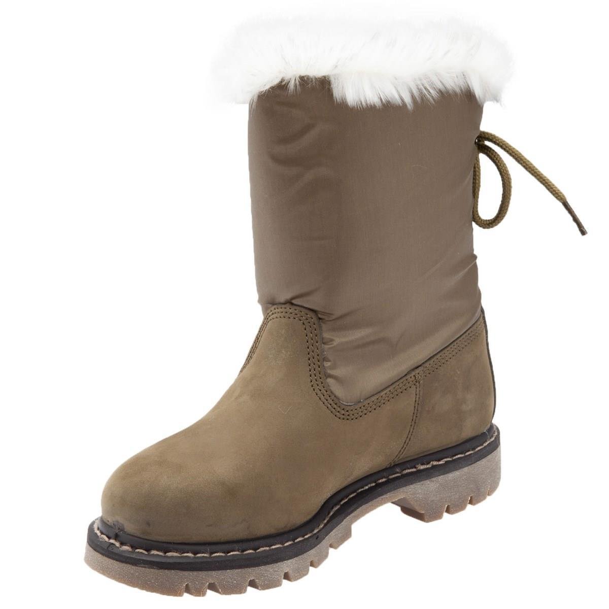 Caterpillar Bruiser Scrunch E Olive Nubuk Kadın Bot