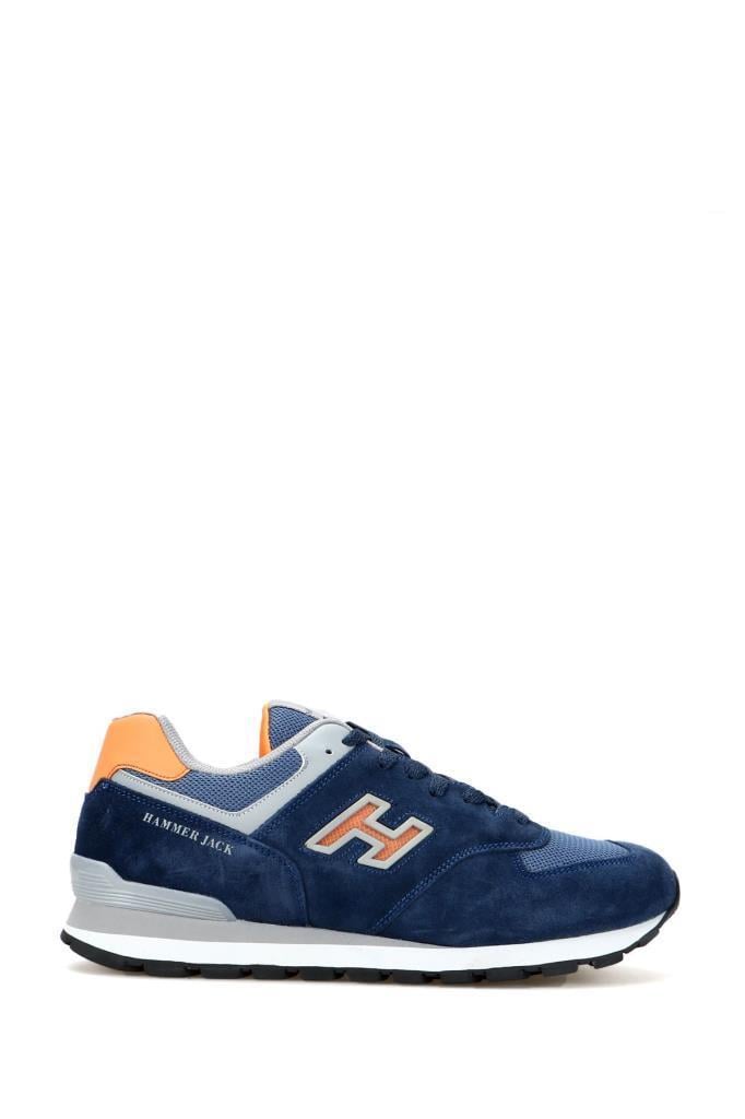 Hammerjack 102 19253-M Koyu İndigo-Turuncu Erkek Spor Ayakkabı