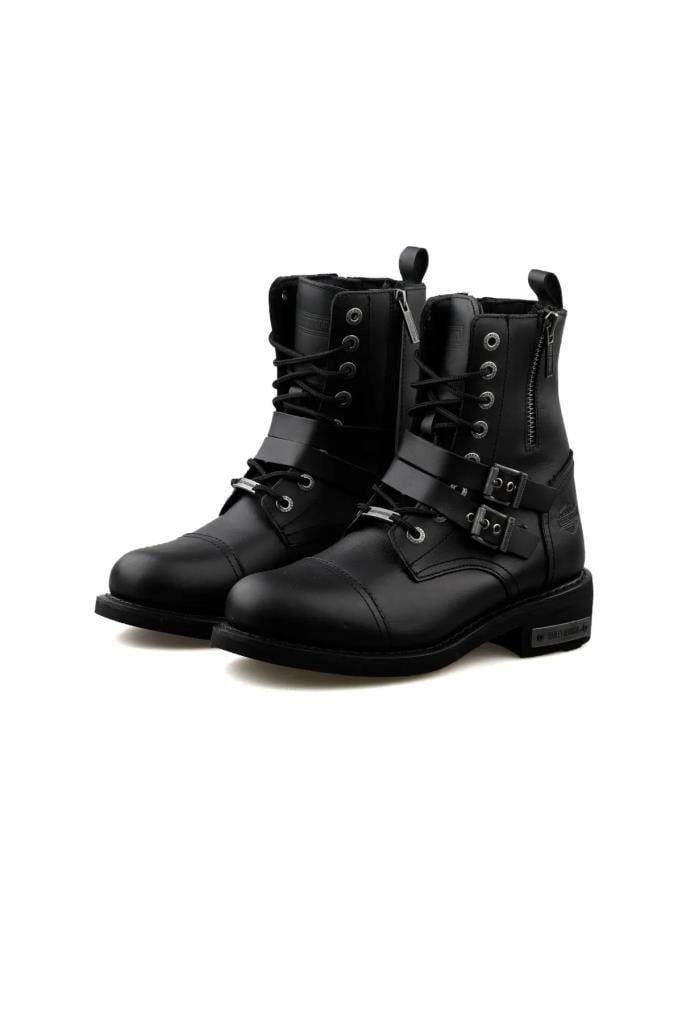 Harley Davidson Austın Black Deri Erkek Bot