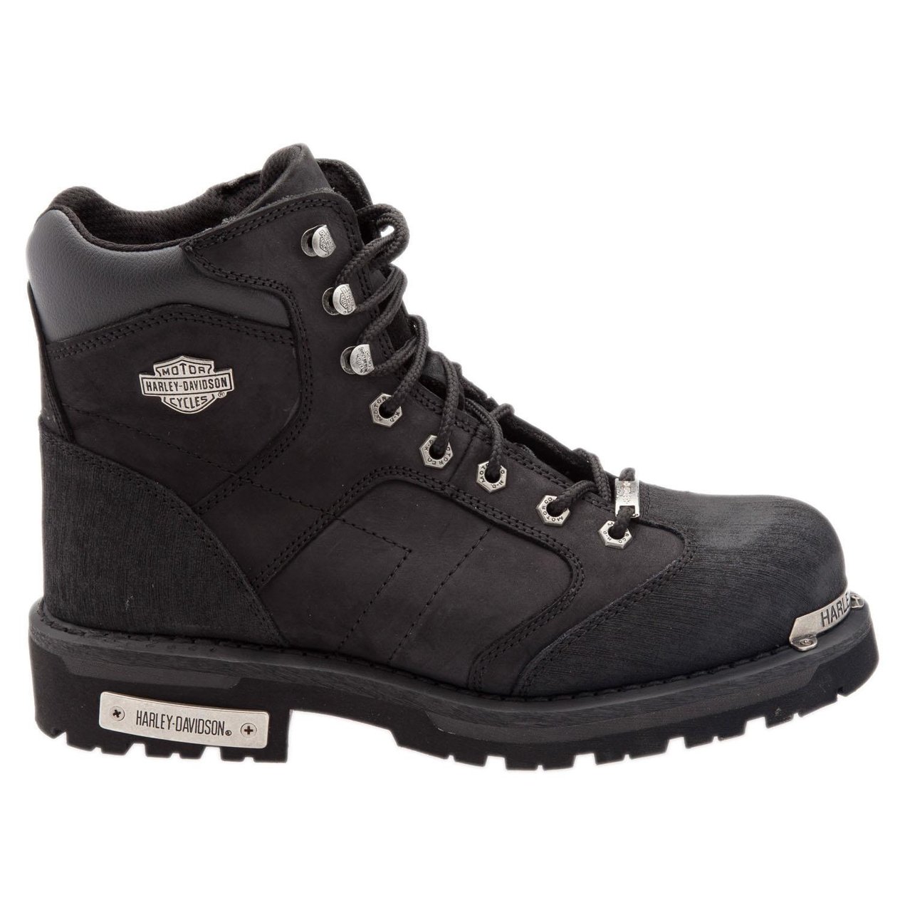 Harley Davidson Clemente Black Crazy Deri Erkek Bot