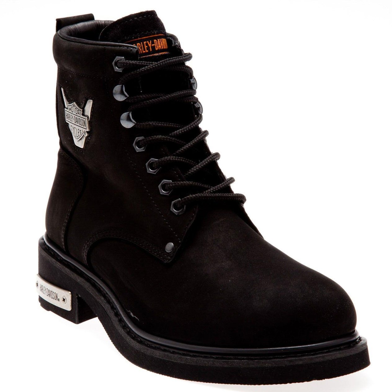 Harley Davidson Gibson Black Nubuk Erkek Bot