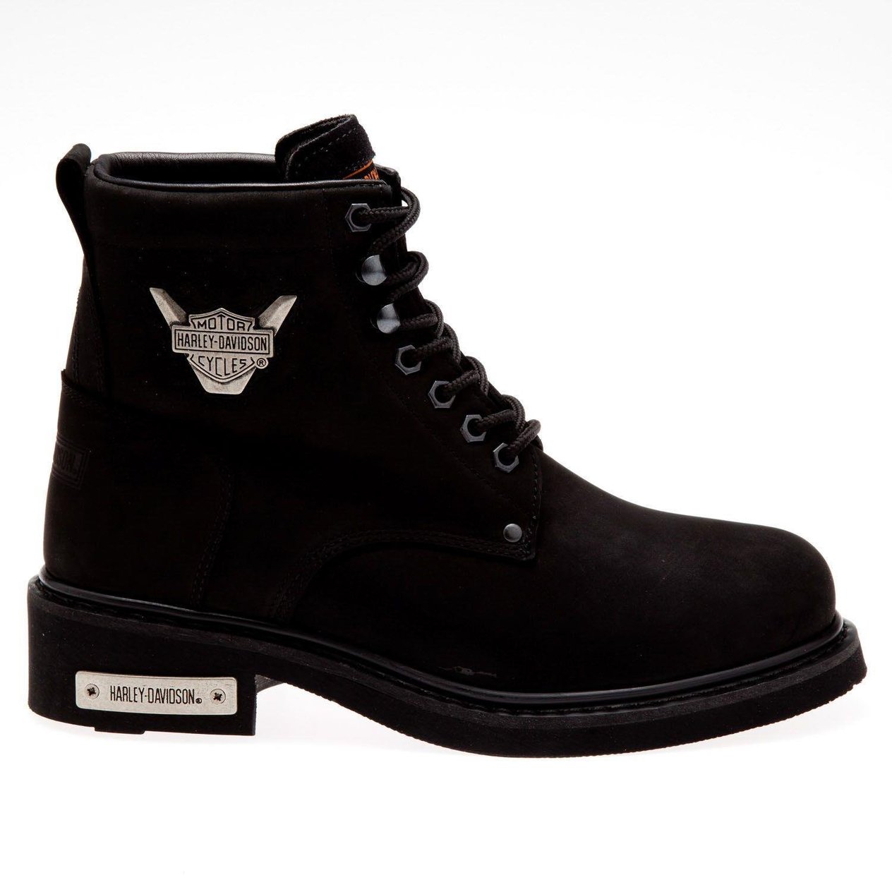 Harley Davidson Gibson Black Nubuk Erkek Bot
