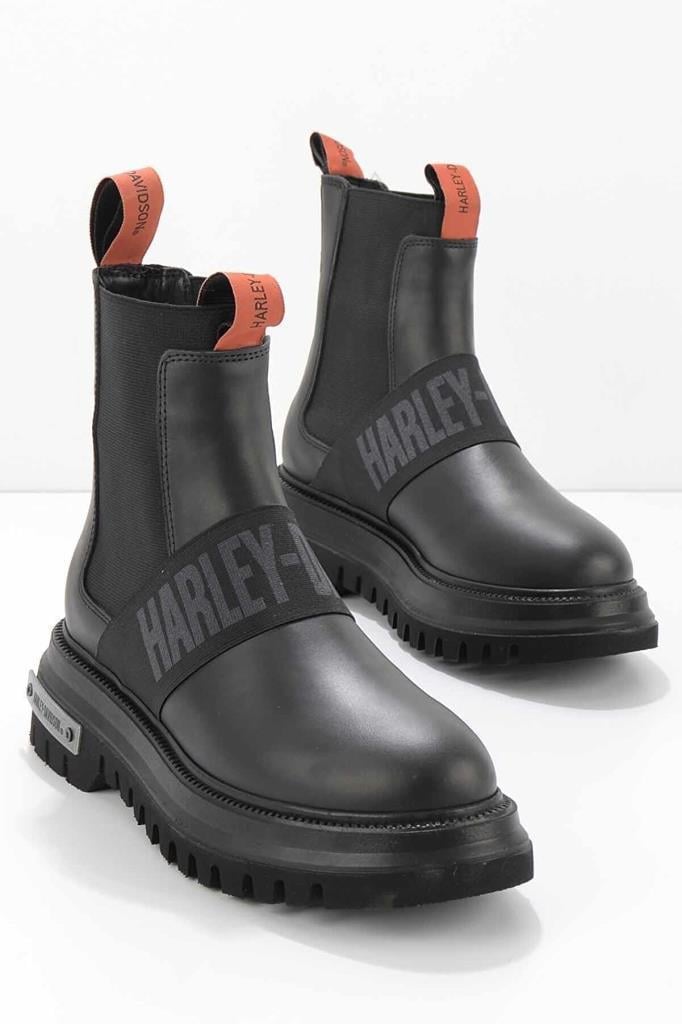 Harley Davidson Nefud Black Deri Kadın Bot