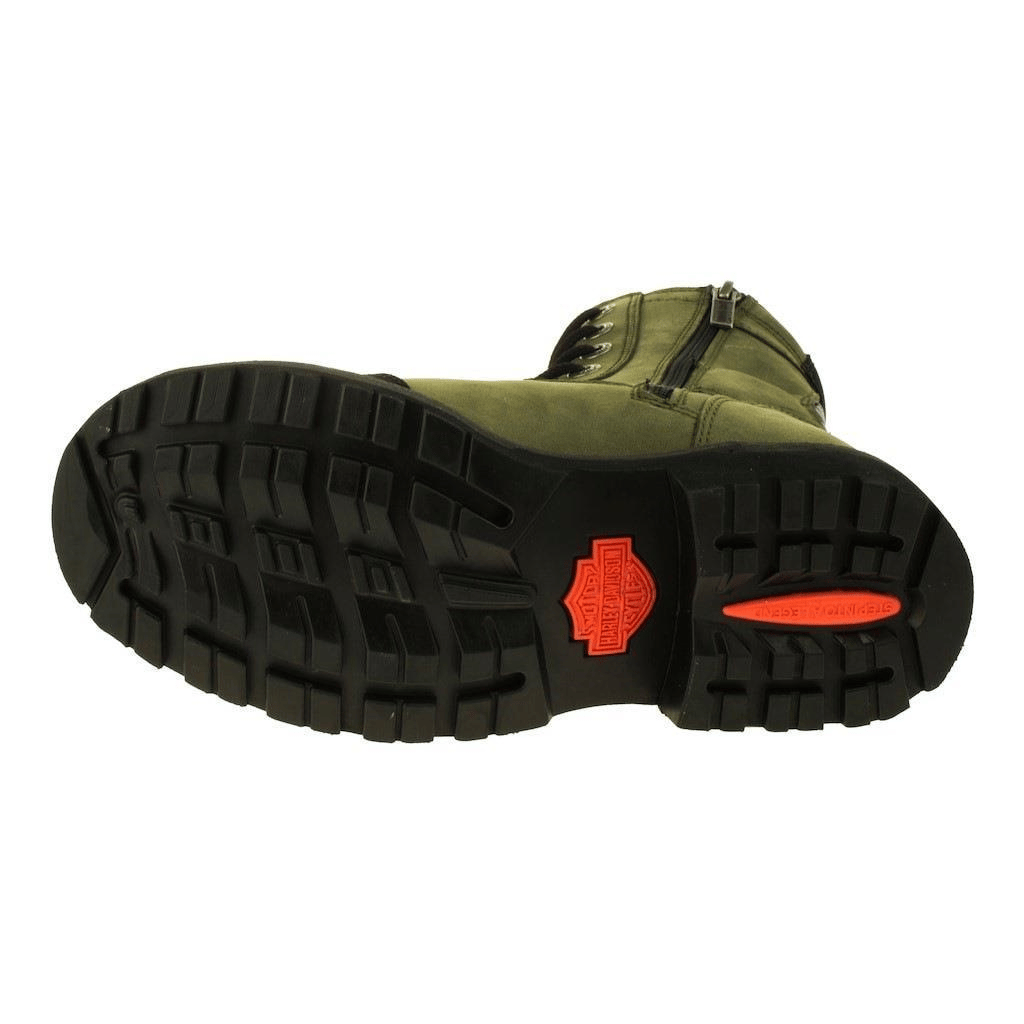 Harley Davidson Riddick Olive Crazy Deri Erkek Bot