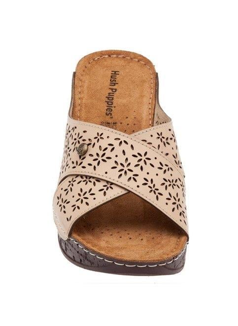 Hush Puppies 031Z1461 Malta Beige Deri Kadın Terlik