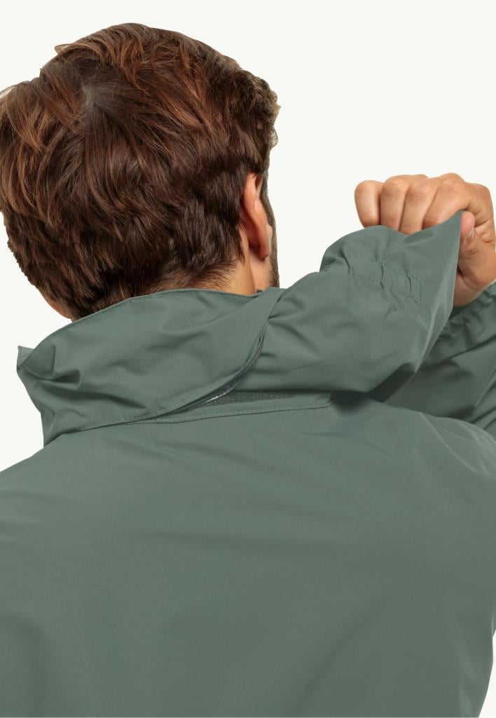 Jack Wolfskin 1111142_4311 Stormy Point 2L JKT M Hedge Green Erkek Outdoor Ceket