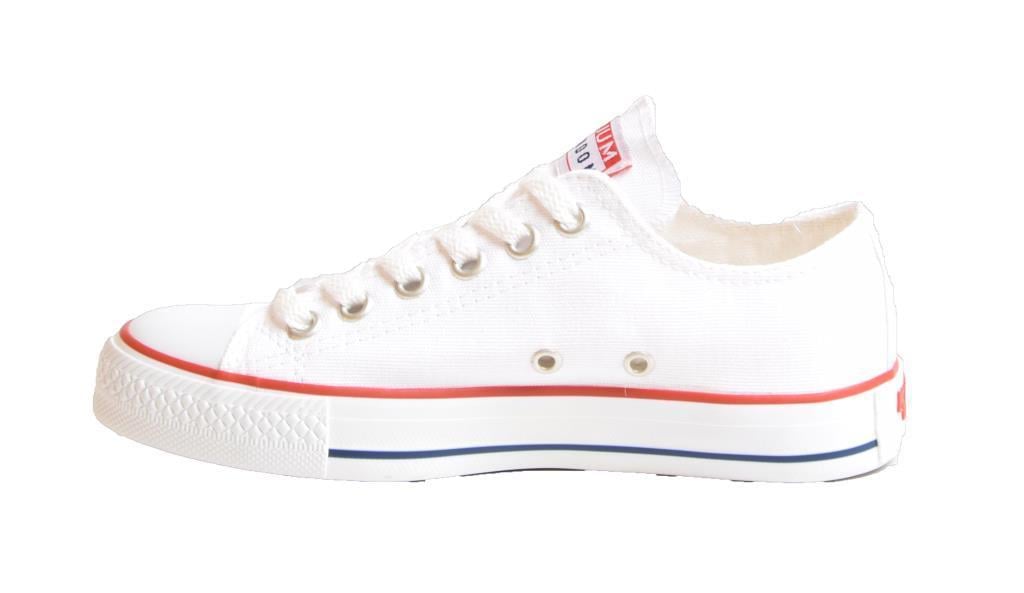 Kuum K8803 Beyaz Bileksiz Converse Kadın Spor Ayakkabı