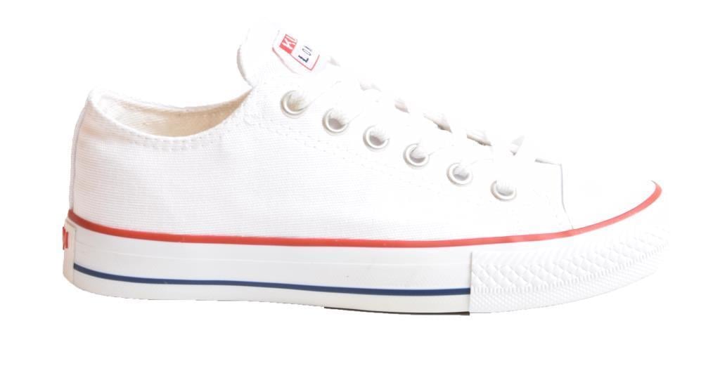 Kuum K8803 Beyaz Bileksiz Converse Kadın Spor Ayakkabı